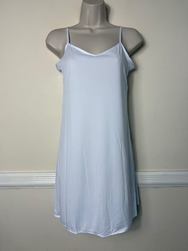 White full slip dress - full,