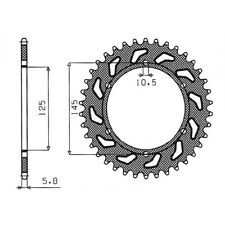 Steel Sprocket P520 D45