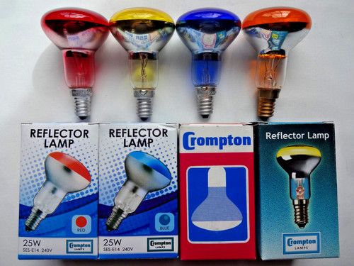 25w e14 ses coloured r50 - 4x,