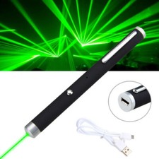 Green laser pointer conference pen teaching demonstration 1mw USB charging pet