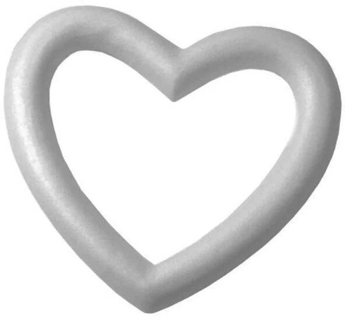 Inch polystyrene open heart - inch,
