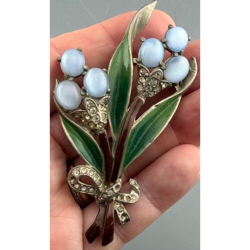 Vintage coro floral brooch - coro,