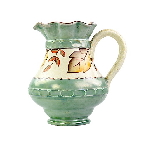 Burleigh ware jug leaves 8 - burleigh,