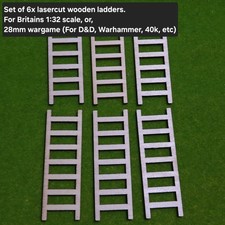 4x Laser cut wooden ladders -