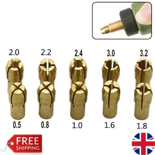 10pcs brass collet chuck - 10pcs,