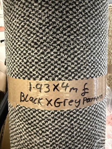 Carpet offcut black grey 4m - black, &