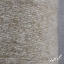 KID MOHAIR SUPER SOFT 4 PLY BRUSHED YARN 250g CONE KNITTING WOOL OATMEAL FLUFFY