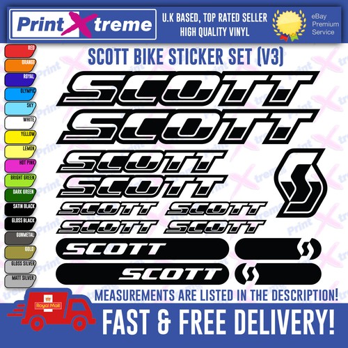 Scott bike decal stickers - bike,