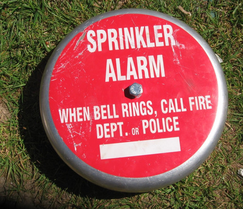 Wall mounted fire alarm bell - fire,