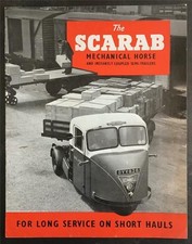 SCAMMELL SCARAB 3 & 6 TON TRACTORS & TRAILERS Sales Brochure Sep 1954 #5000/9/54