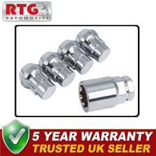 4x Locking Wheel Nuts For Subaru Impreza (incl Sti) 2008 On (Alloy Wheels)