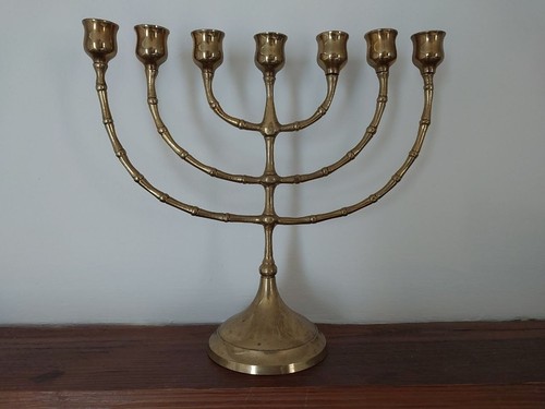 Beautiful brass jewish menorah - beautiful,