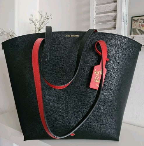 Lulu guinness black leather - guinness,