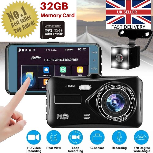 Car dash cam front - front, and