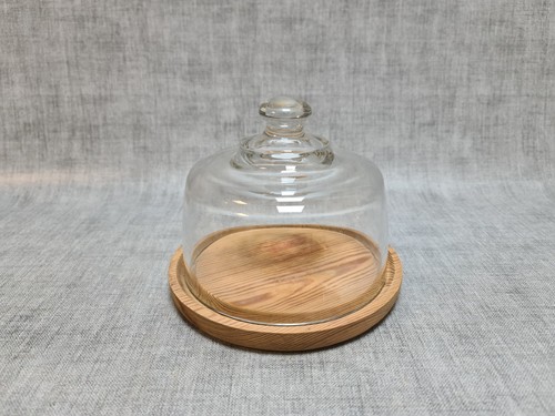 Wooden cheese board - cheese, glass