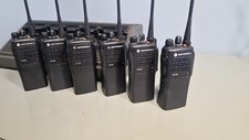 6x Motorola GP340 UHF 403 - 470Mhz Handheld Radio with Charger