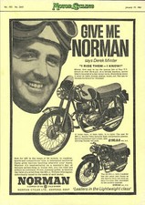 1961 Advert NORMAN 'B4 250cc