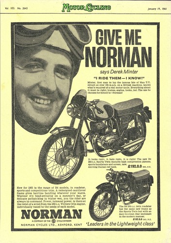 1961 advert norman 250cc - advert,