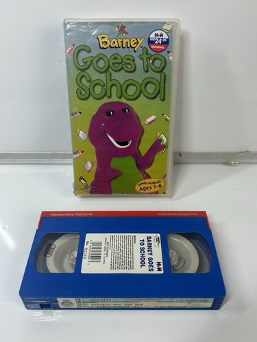Barney goes school vhs - to,