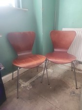 Vintage FRITZ HANSEN Series 7 Chair Arne JACOBSEN Teak Original Denmark #2