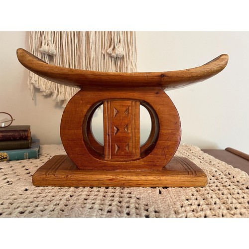 Vintage wooden ashanti stool - ashanti,