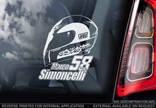 MARCO SIMONCELLI Car Sticker -