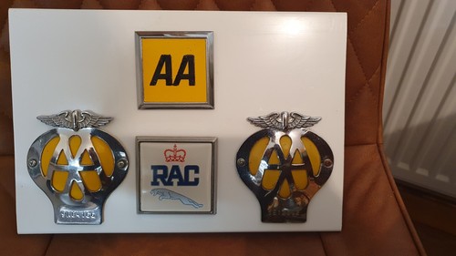 Vintage car badges rac - badges,