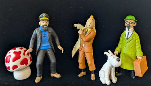 Tintin moulinsart figures set - tintin,