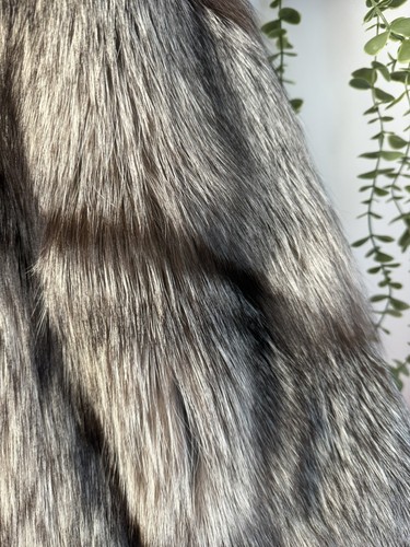 Vintage silver fox fur - vintage, full