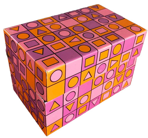 Mod recipe file box 1960s - file,