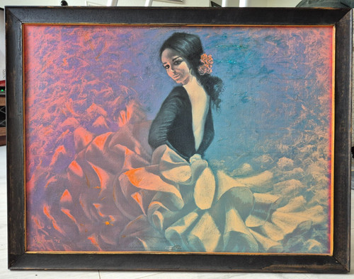 Large mid century print - large, on