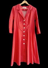 Tara Starlet 1950s Style Red Tea / Rockabilly Polka Dot Dress Size 14