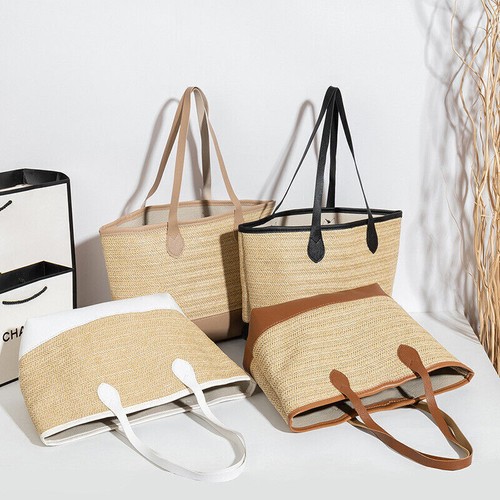 Women ladies wicker handbag - ladies,