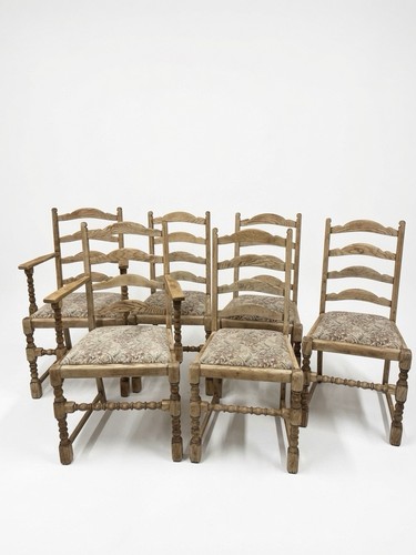 Oak chairs stripped and - 6,