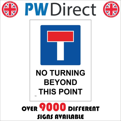 Sign turning beyond this - sign, no