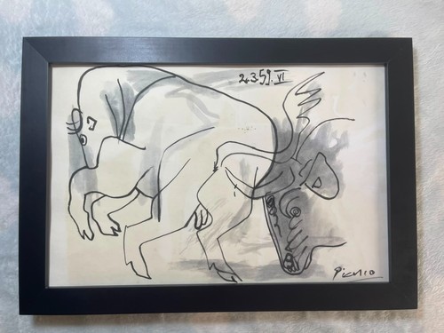 Pablo picasso drawing framed - picasso,