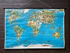 Large rare  Vintage MAP of the