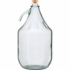 Glass Demijohn Carboy 5L with Screw Cap Wine Cider Making Home Brew 