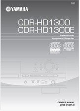 Yamaha CDR-HD1300 HDD Audio CD