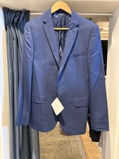Brand New John Lewis Men’s Suit Jacket 38r Slim Fit In Blue With Tags