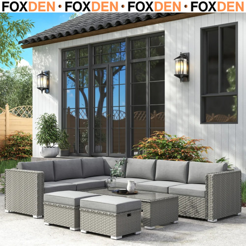 Seater rattan corner sofa - seater,
