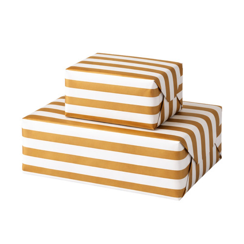 Gold white striped - gold, wrapping