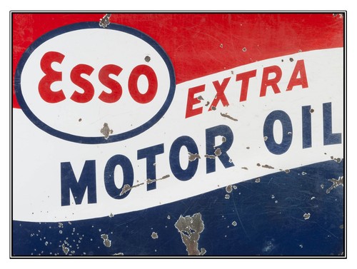 Esso extra motor oil retro - esso,