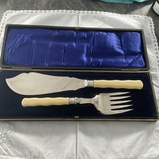 Pair Vintage Fish Servers with