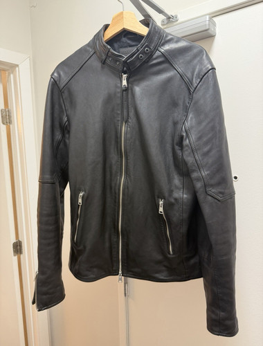 Allsaints cora black leather - allsaints,
