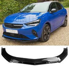For Vauxhall Corsa 2000-2020 Front Bumper Lip Splitter Spoiler Body Kit Gloss