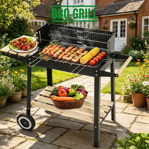 Heavy duty bbq grill - duty, charcoal