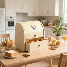 Vintage 2Tier Bread Bin Extra