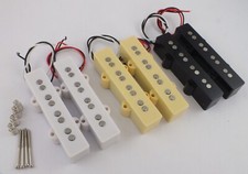 JAZZ BASS PICKUP SET Alnico V Neck & Bridge + screws & springs in 3 colours