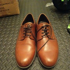 ECCO SHOCKPOINT Leather Oxfords 4 Eyelet Men's Shoes Size 10 US, 43 EU